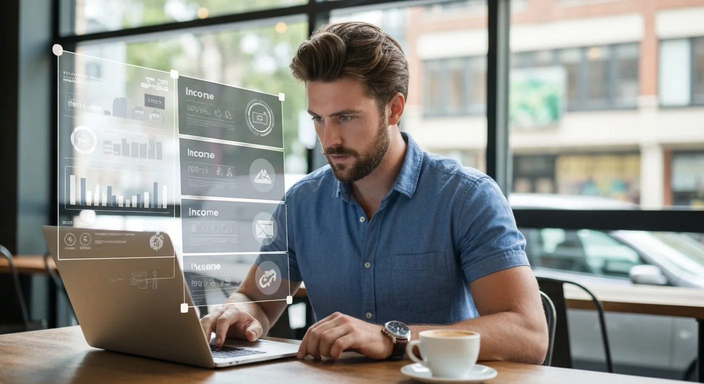 A career changer studying entry-level IT certifications on a laptop while planning a move into tech in Australia